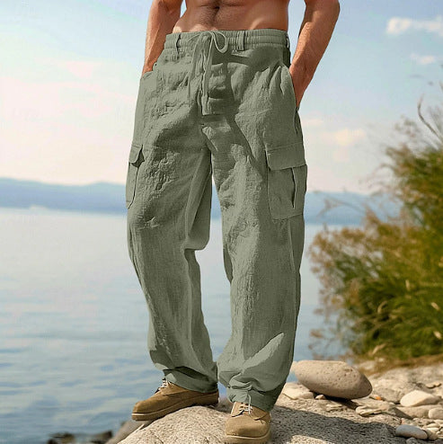 Kilian | Herren Cargo Hose mit Kordelzug und Seitentaschen