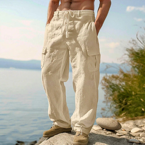 Kilian | Herren Cargo Hose mit Kordelzug und Seitentaschen