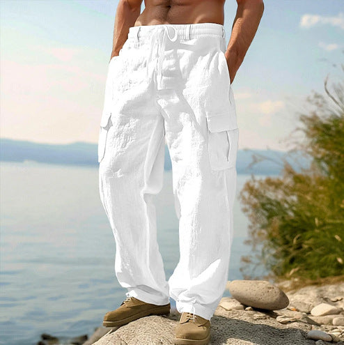 Kilian | Herren Cargo Hose mit Kordelzug und Seitentaschen
