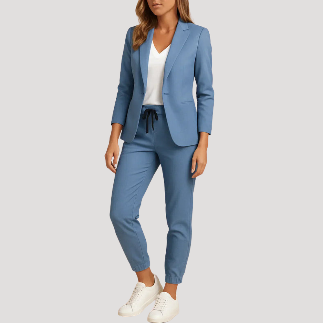 Klara | Damen Hosenanzug Blazer Set Zweiteiler