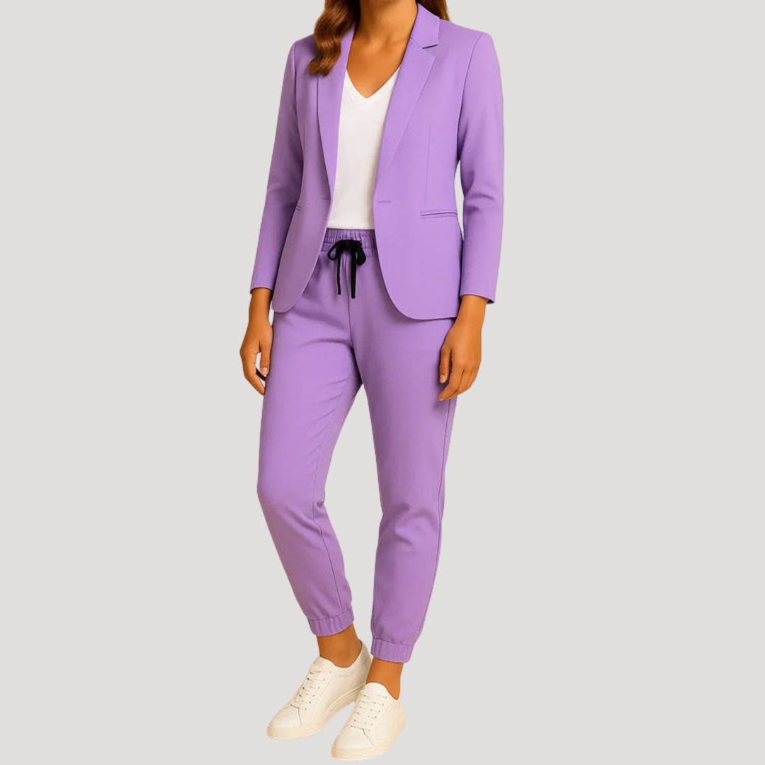 Klara | Damen Hosenanzug Blazer Set Zweiteiler