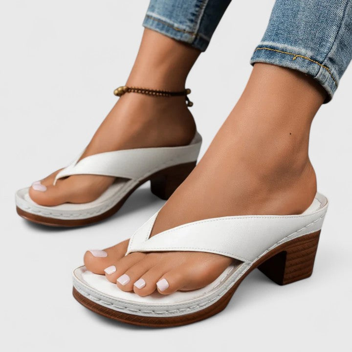 Klara | Damen Riemchen Sandaletten Blockabsatz