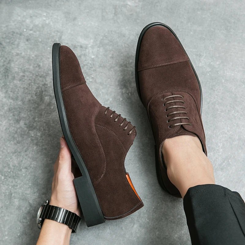 Klassischer Herren Oxford Schuhe Mit Cap-Toe