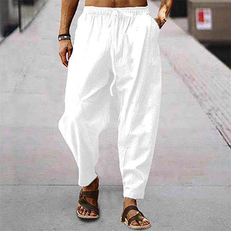 Korbinian | Herren Leichte Sommerhose mit Kordelzug