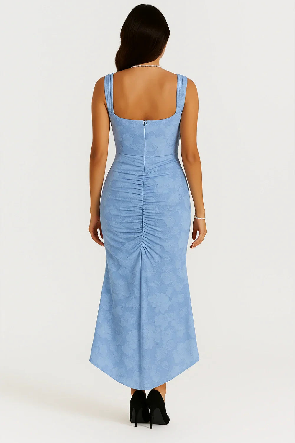 Annika | Damen Korsett Maxikleid Rüschen – Elegantes Korsett Maxi Kleid 2026