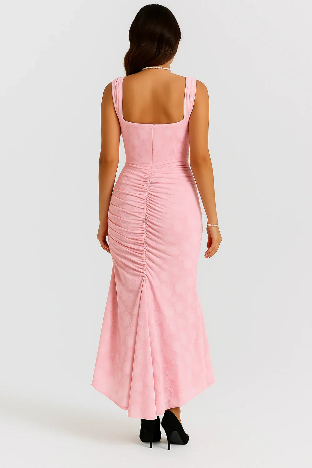 Annika | Damen Korsett Maxikleid Rüschen – Elegantes Korsett Maxi Kleid 2026