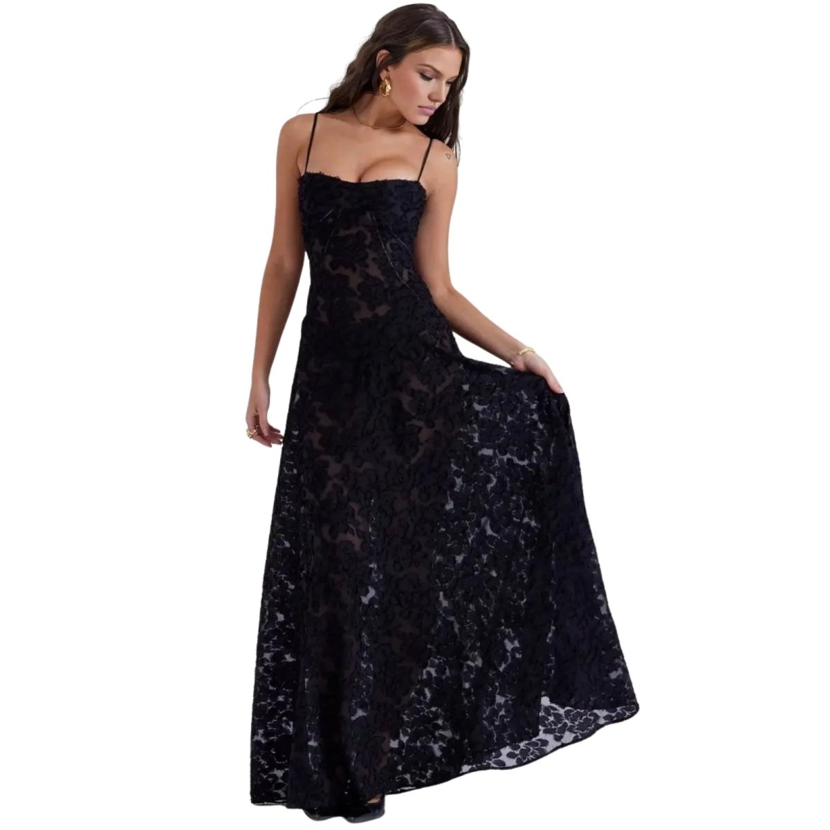 Elena | Damen Korsett Maxikleid Schnürung Rücken – Schnür Korsett Maxi Kleid 2026