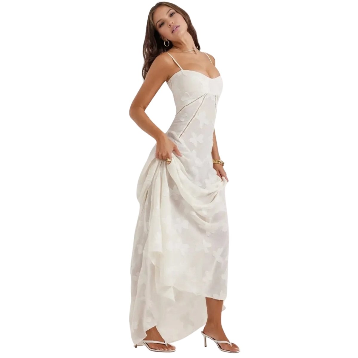 Elena | Damen Korsett Maxikleid Schnürung Rücken – Schnür Korsett Maxi Kleid 2026