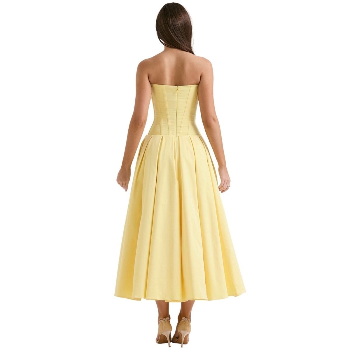 Larissa | Damen Korsett Midi Kleid Besondere Anlässe – Korsett Midi Elegant 2026