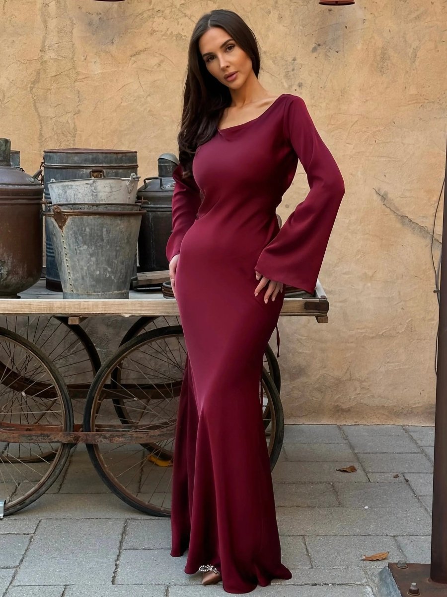 Langarm Maxikleid Elegant