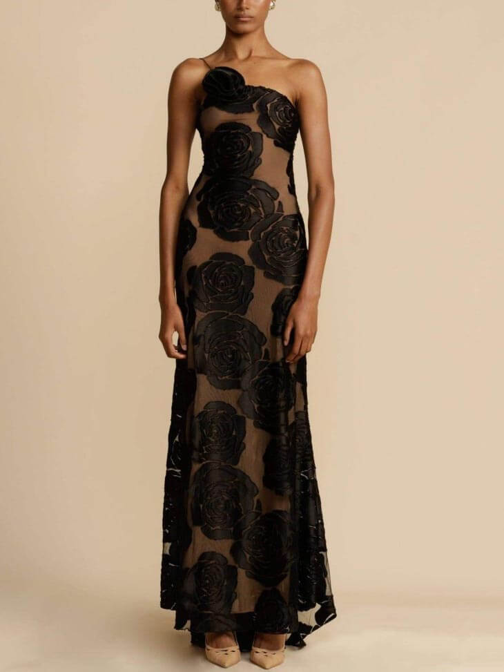 Langes Damenkleid Hochzeitsgast