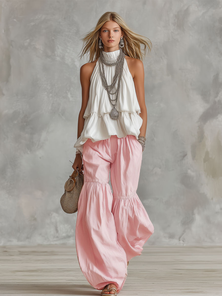 Leontina | Damen Rollkragen Ärmellos Set