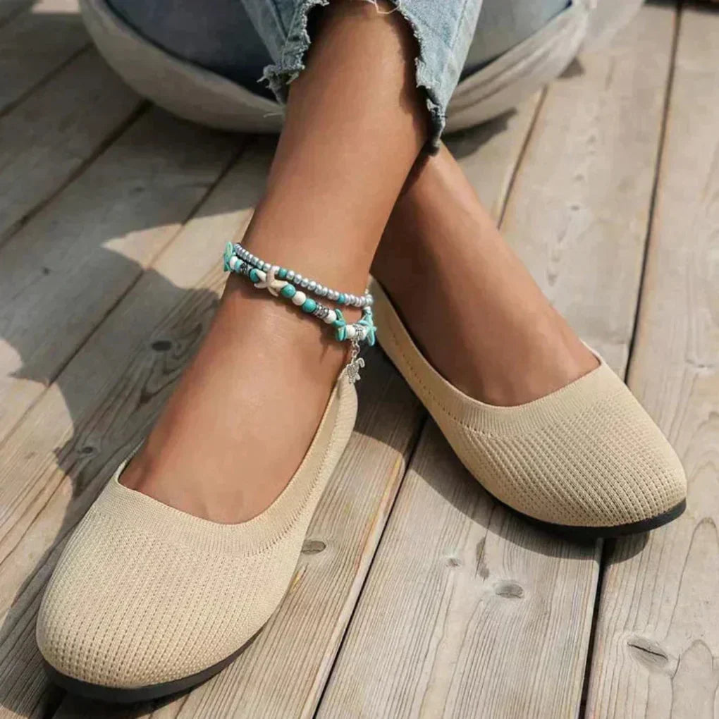 Lieselotte | Damen Slip-on Flache Ballerinas