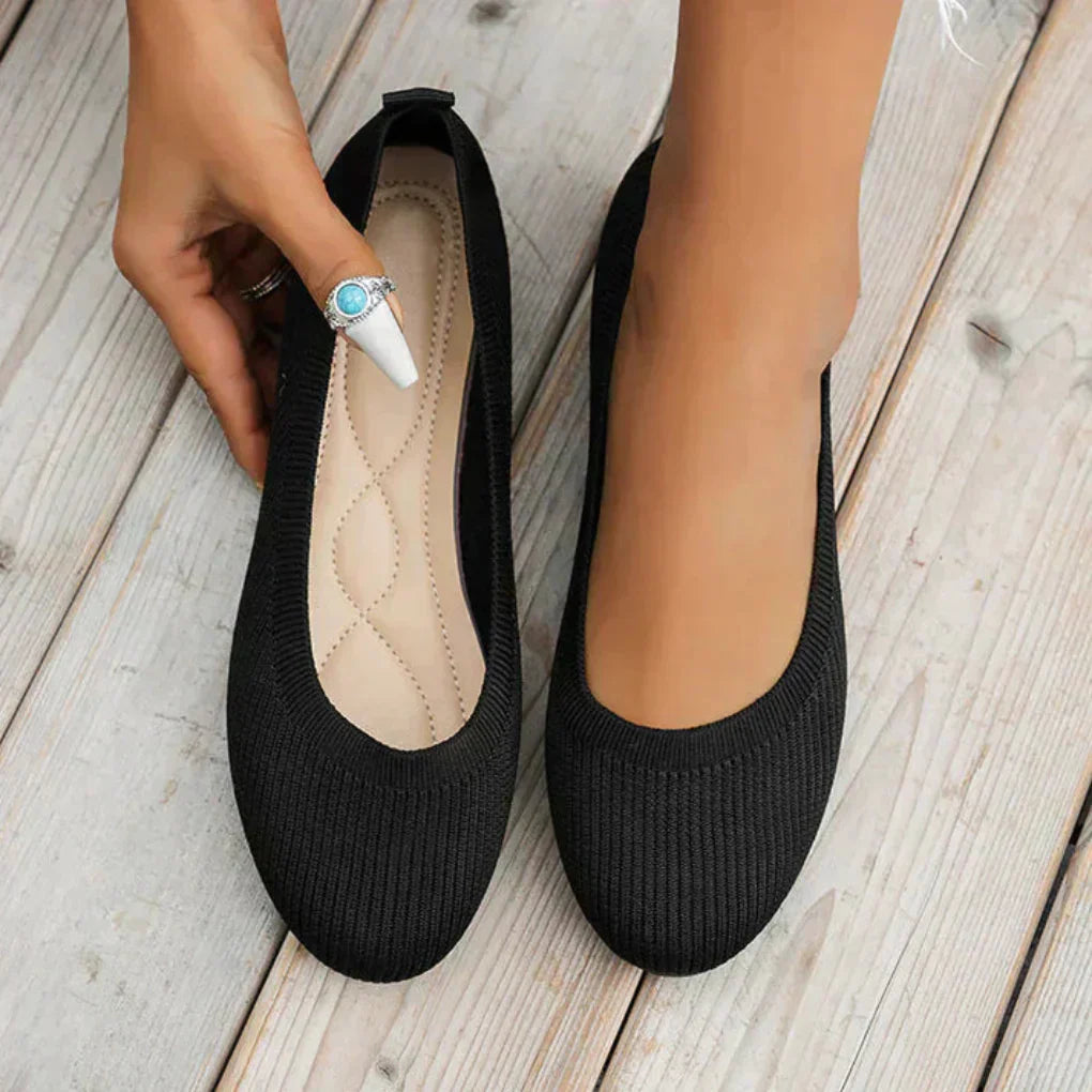 Lieselotte | Damen Slip-on Flache Ballerinas