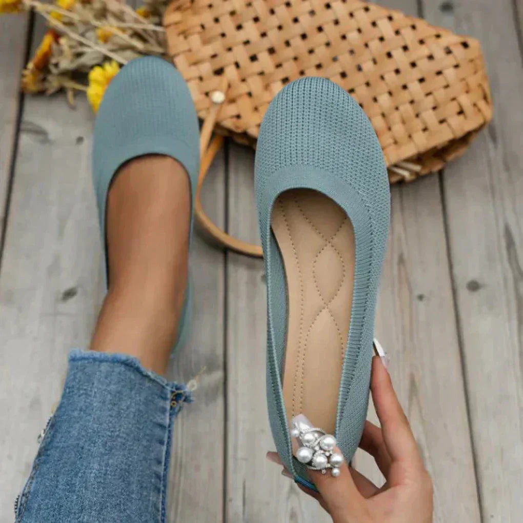 Lieselotte | Damen Slip-on Flache Ballerinas