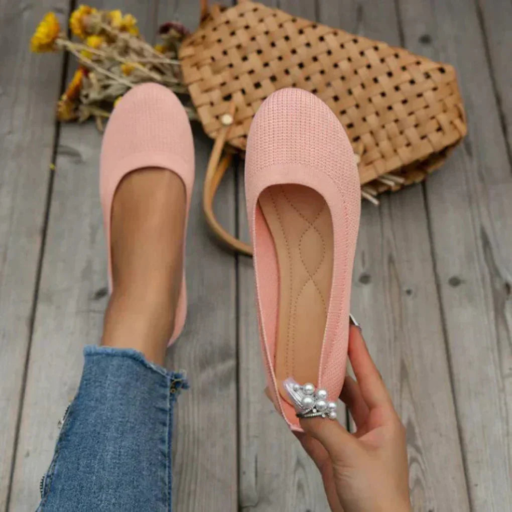 Lieselotte | Damen Slip-on Flache Ballerinas