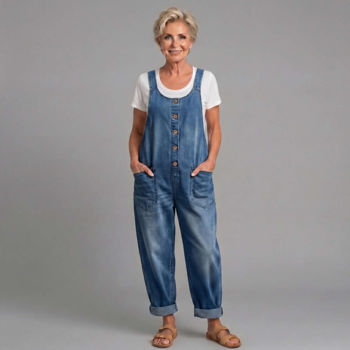 Linnéa | Damen Latzhose Wide Leg Overall