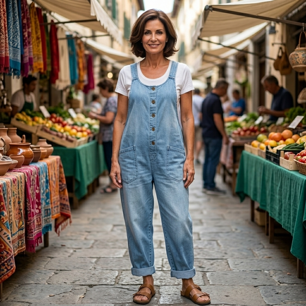 Linnéa | Damen Latzhose Wide Leg Overall