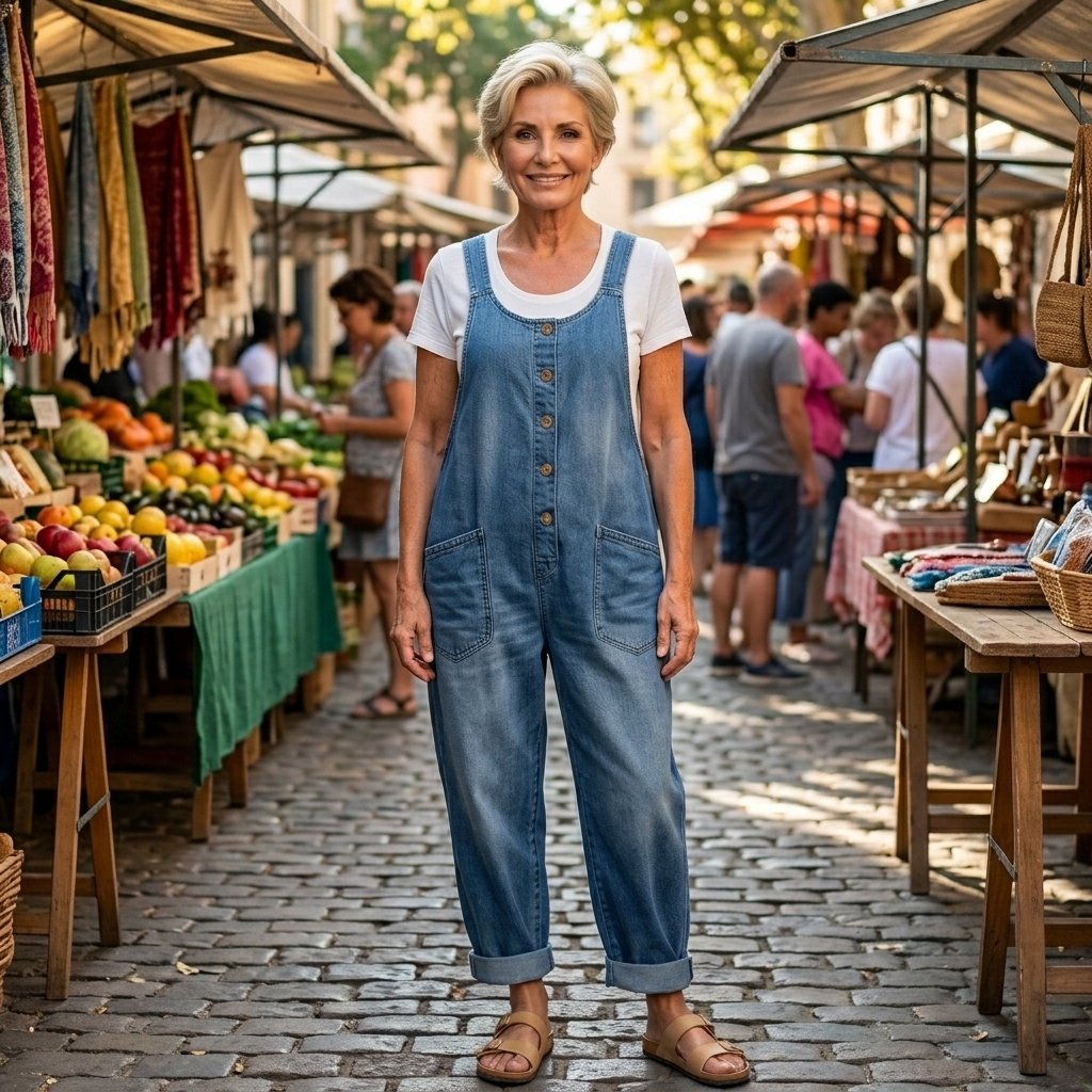 Linnéa | Damen Latzhose Wide Leg Overall