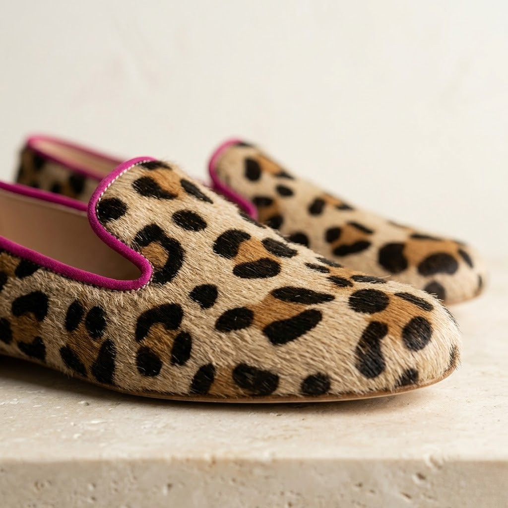 Liselotte | Damen Leopardenmuster Ballerinas