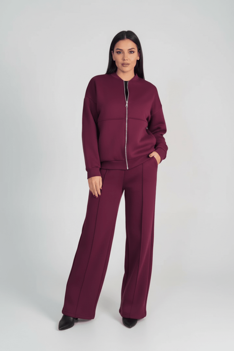 Lounge-Set Damen Zweiteilig Weites Bein