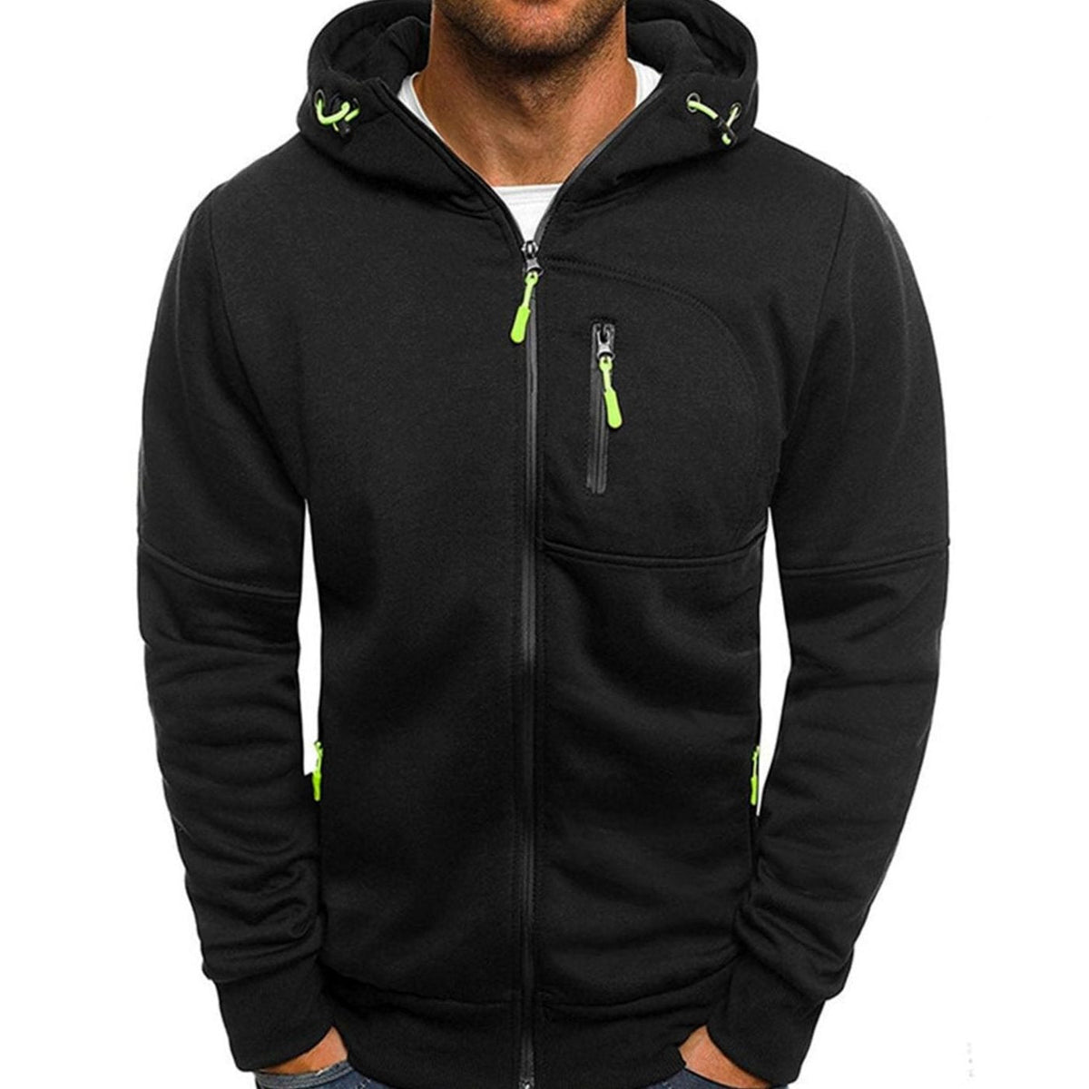 Fabian | Lässiger Herren-Hoodie mit Reißverschluss und Kapuze