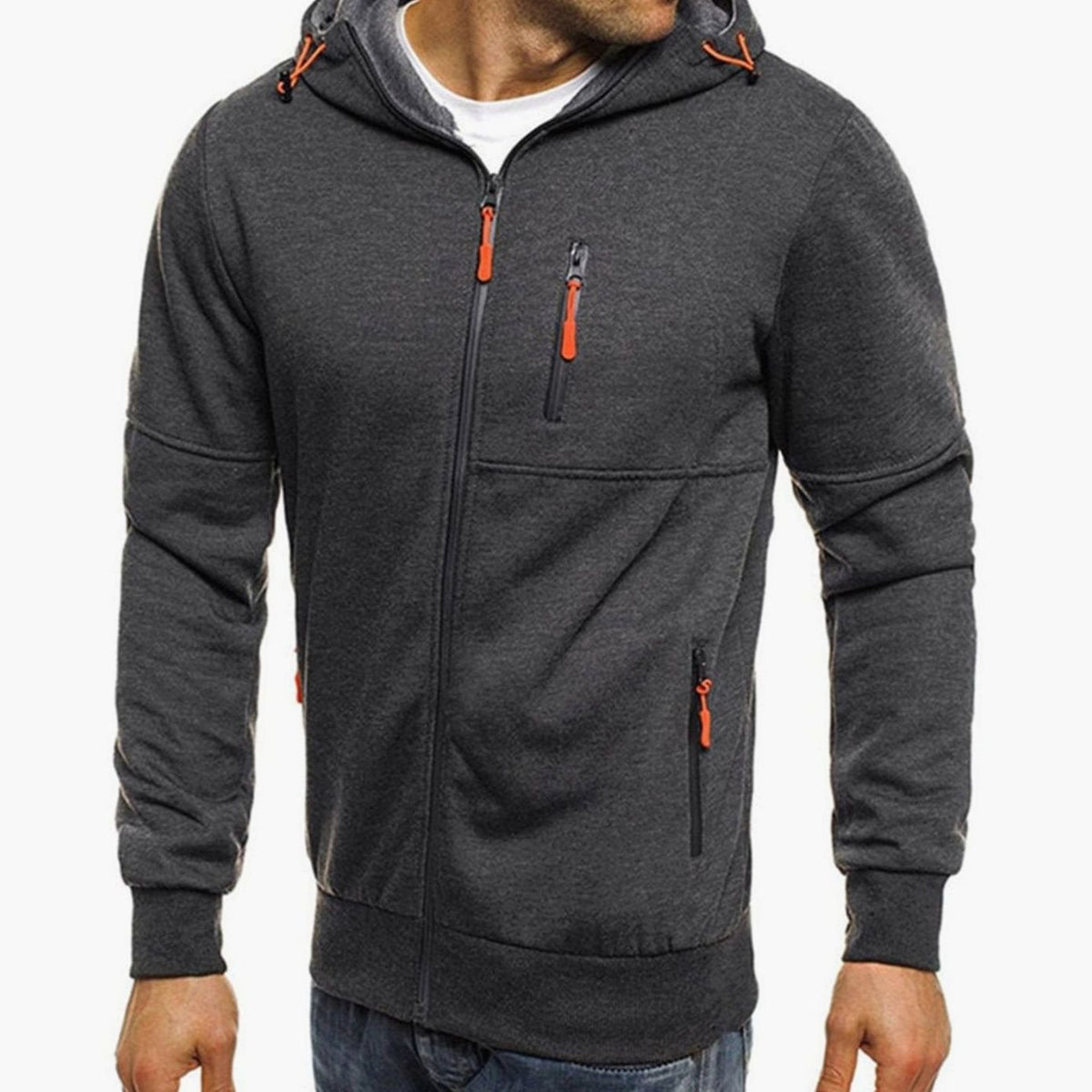 Fabian | Lässiger Herren-Hoodie mit Reißverschluss und Kapuze