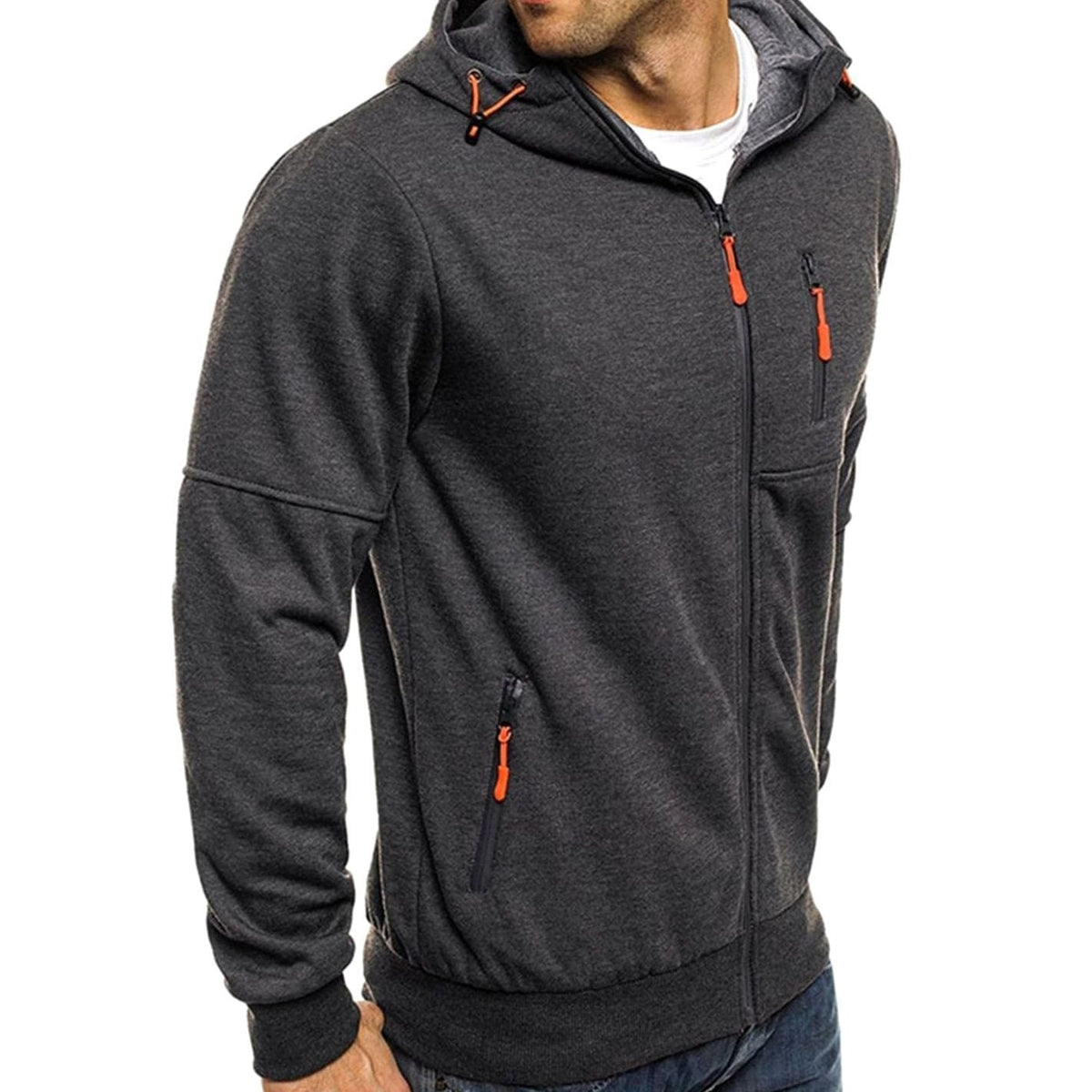 Fabian | Lässiger Herren-Hoodie mit Reißverschluss und Kapuze