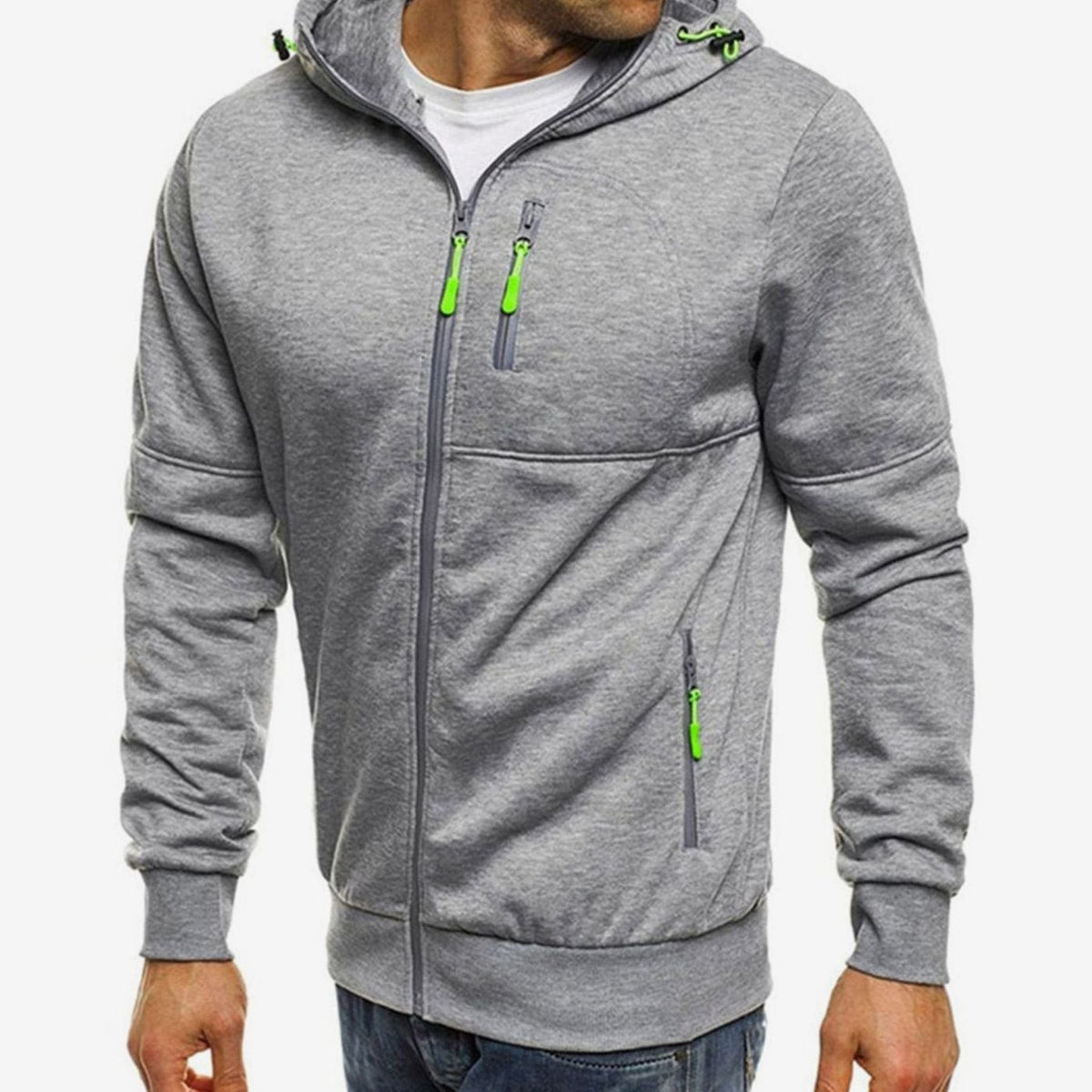 Fabian | Lässiger Herren-Hoodie mit Reißverschluss und Kapuze