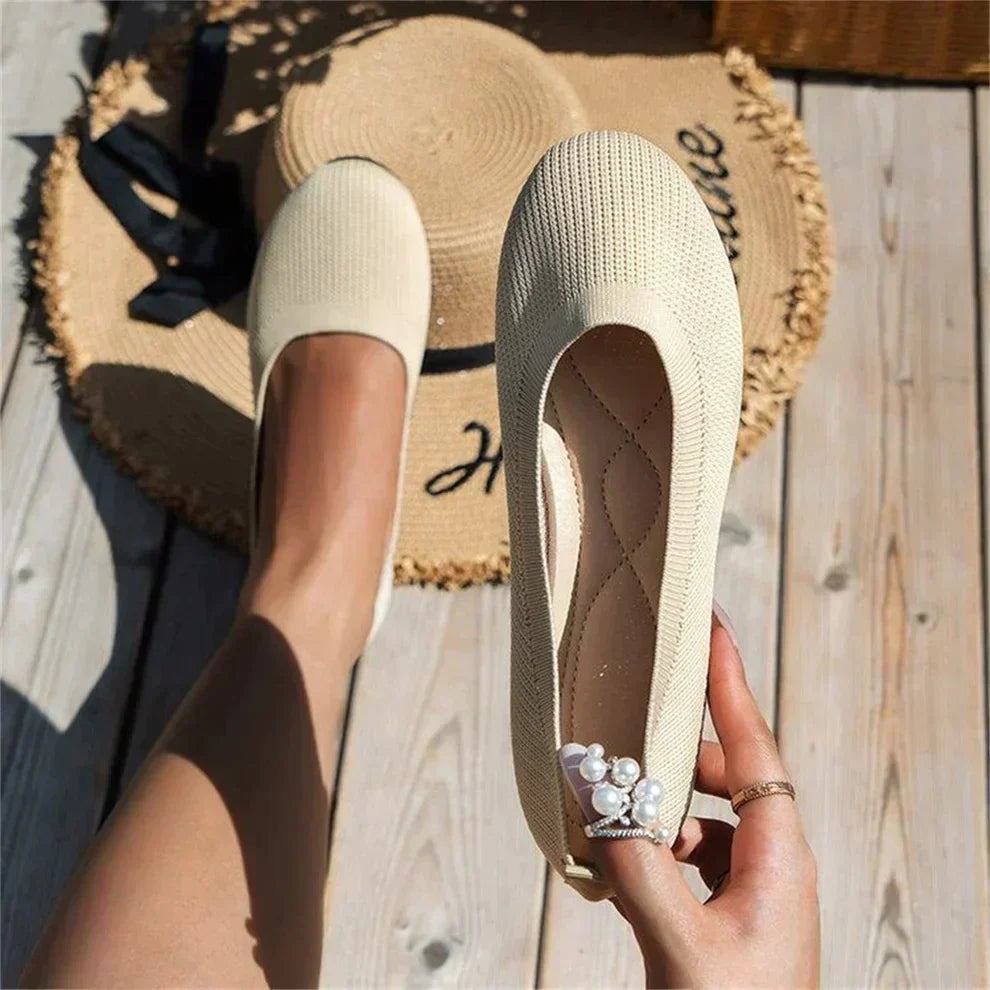 Carmen | Damen Frühlings Bequeme Ballerinas