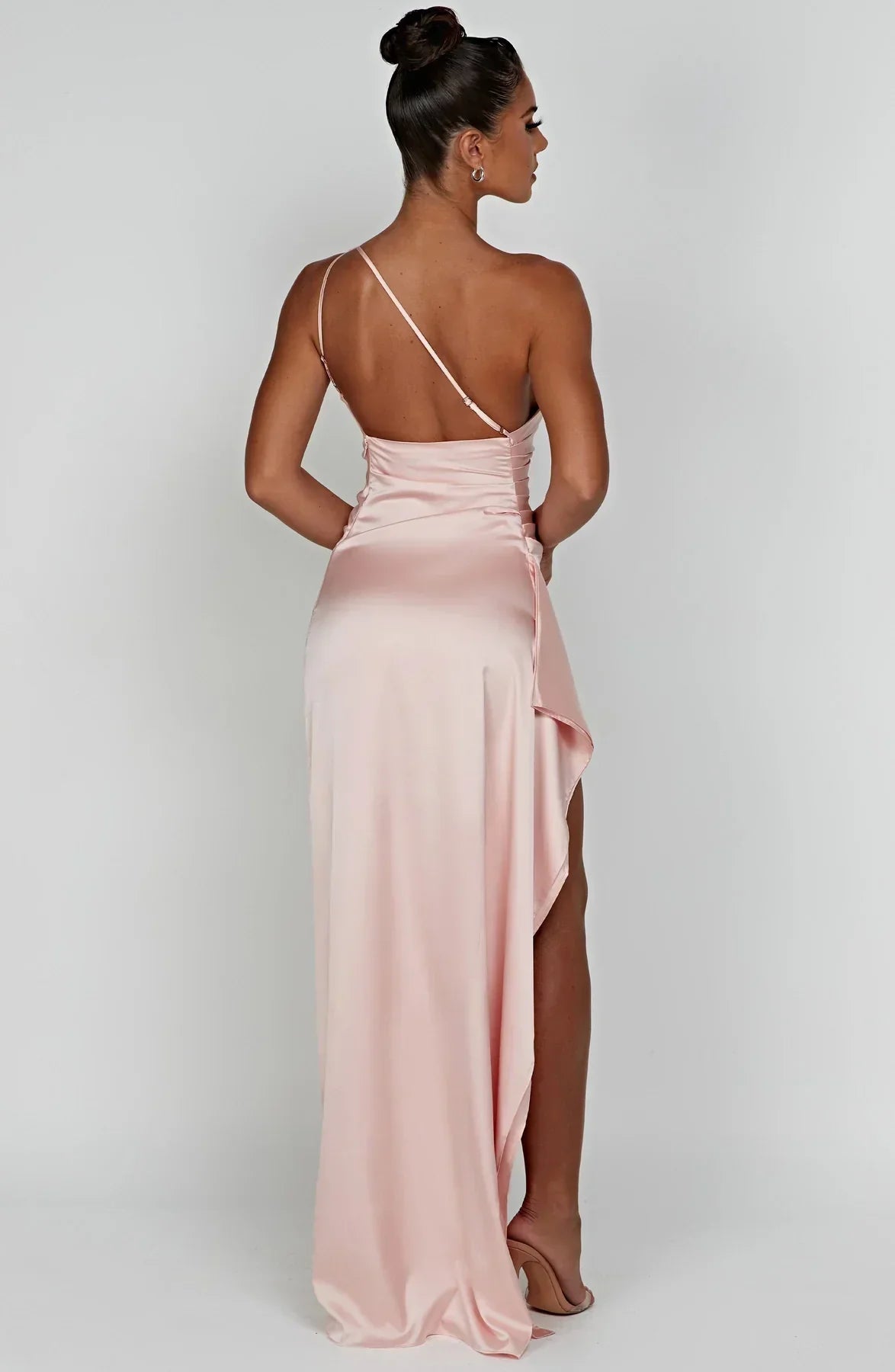 Lysandra | Damen One-Shoulder Abendkleid mit Schlitz