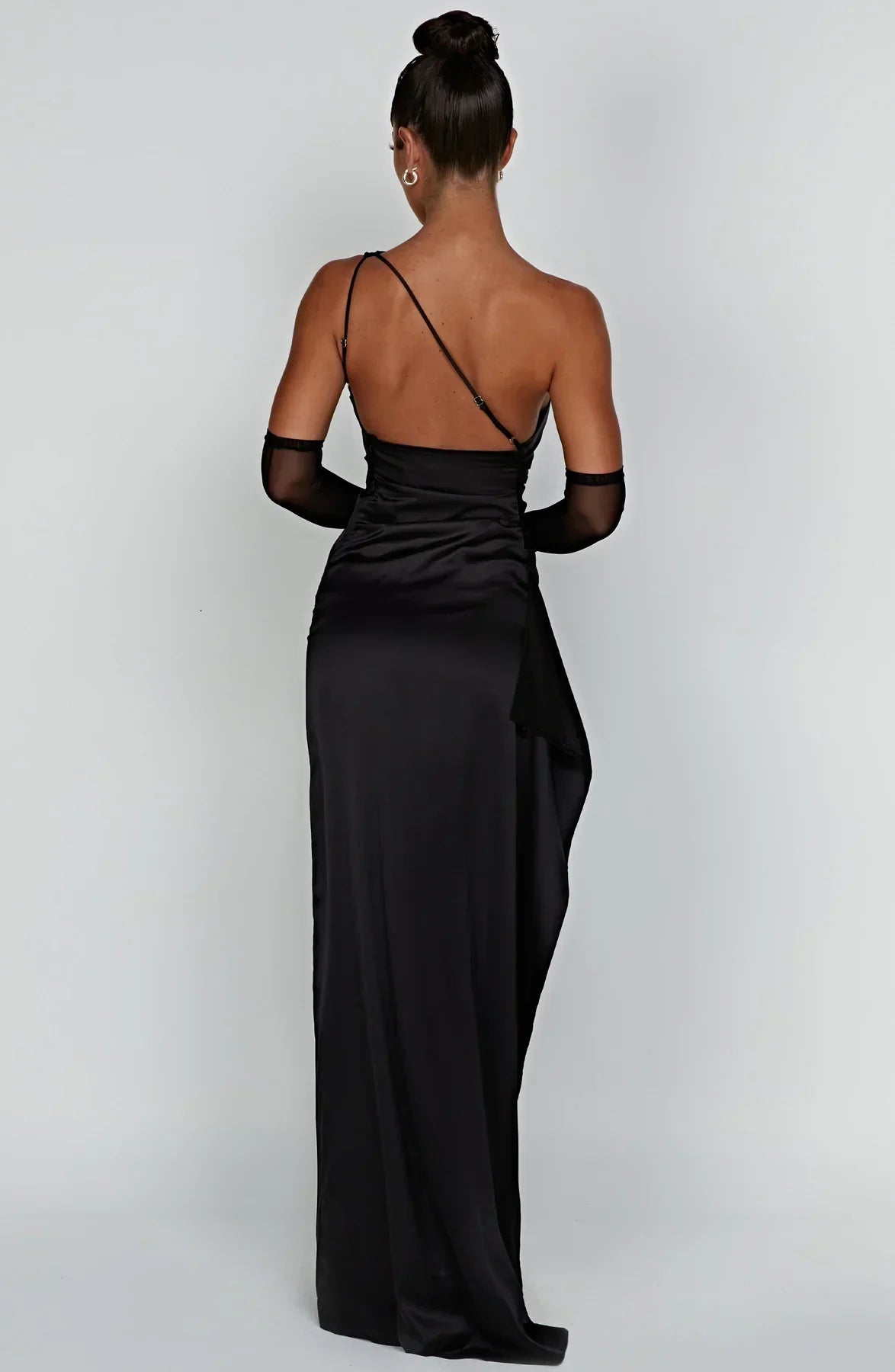 Lysandra | Damen One-Shoulder Abendkleid mit Schlitz