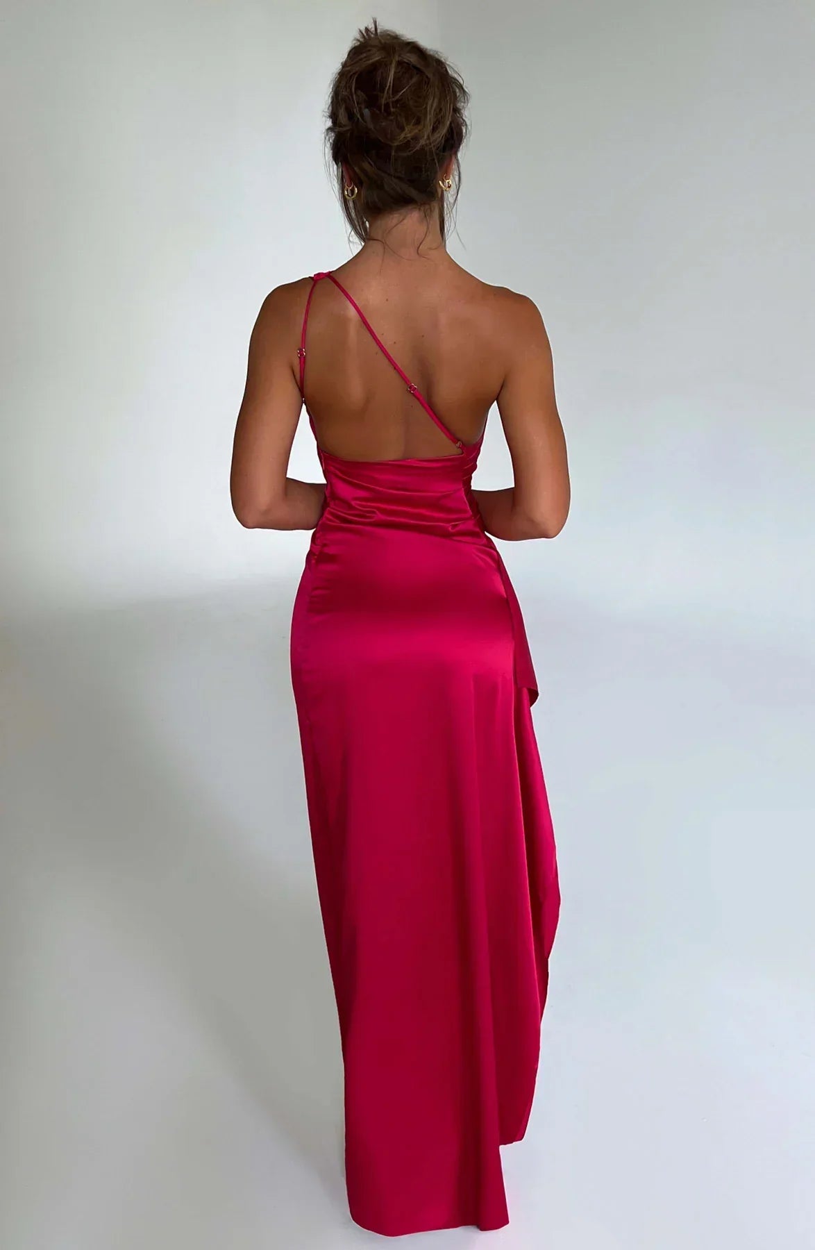 Lysandra | Damen One-Shoulder Abendkleid mit Schlitz
