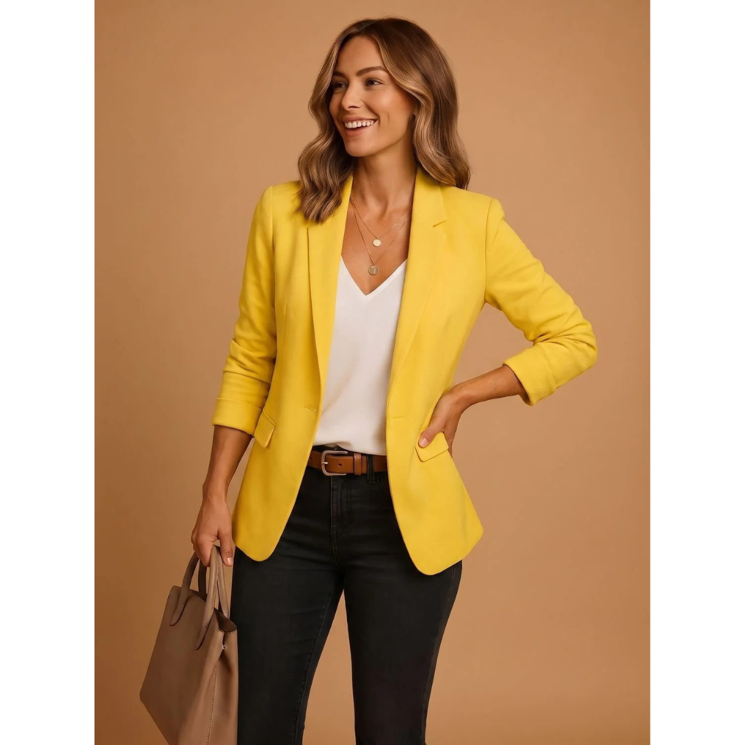 Maelle | Damen Blazer mit Revers und Schnitt