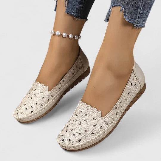 Marlena | Damen Durchbrochene Ballerinas