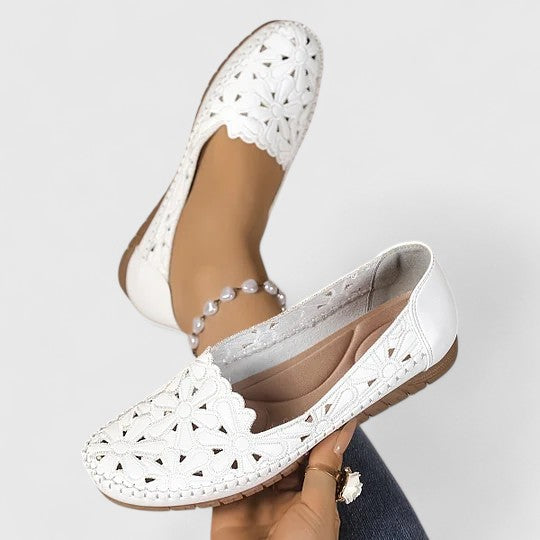 Marlena | Damen Durchbrochene Ballerinas