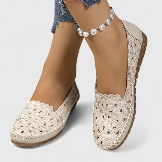 Marlena | Damen Durchbrochene Ballerinas