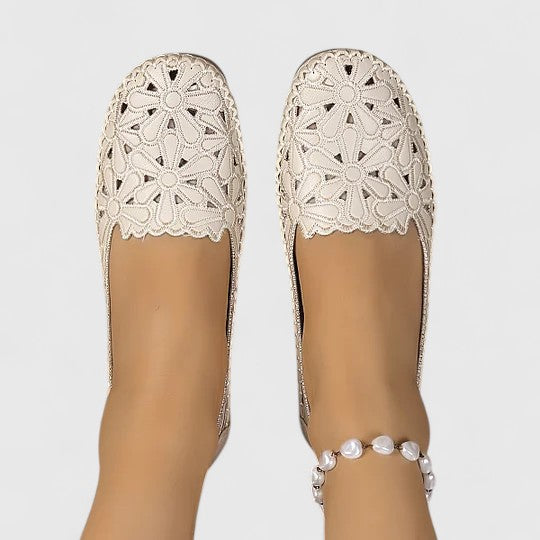 Marlena | Damen Durchbrochene Ballerinas