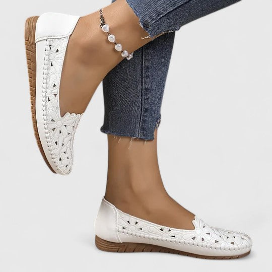 Marlena | Damen Durchbrochene Ballerinas