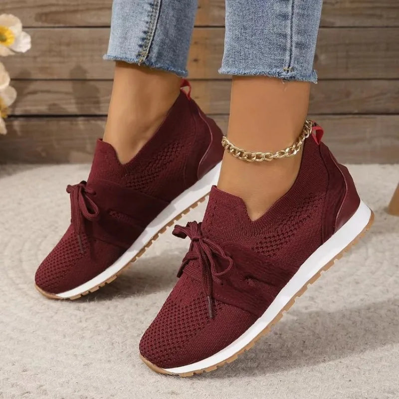 Marlene | Damen Slip-On Sneaker mit Schleife