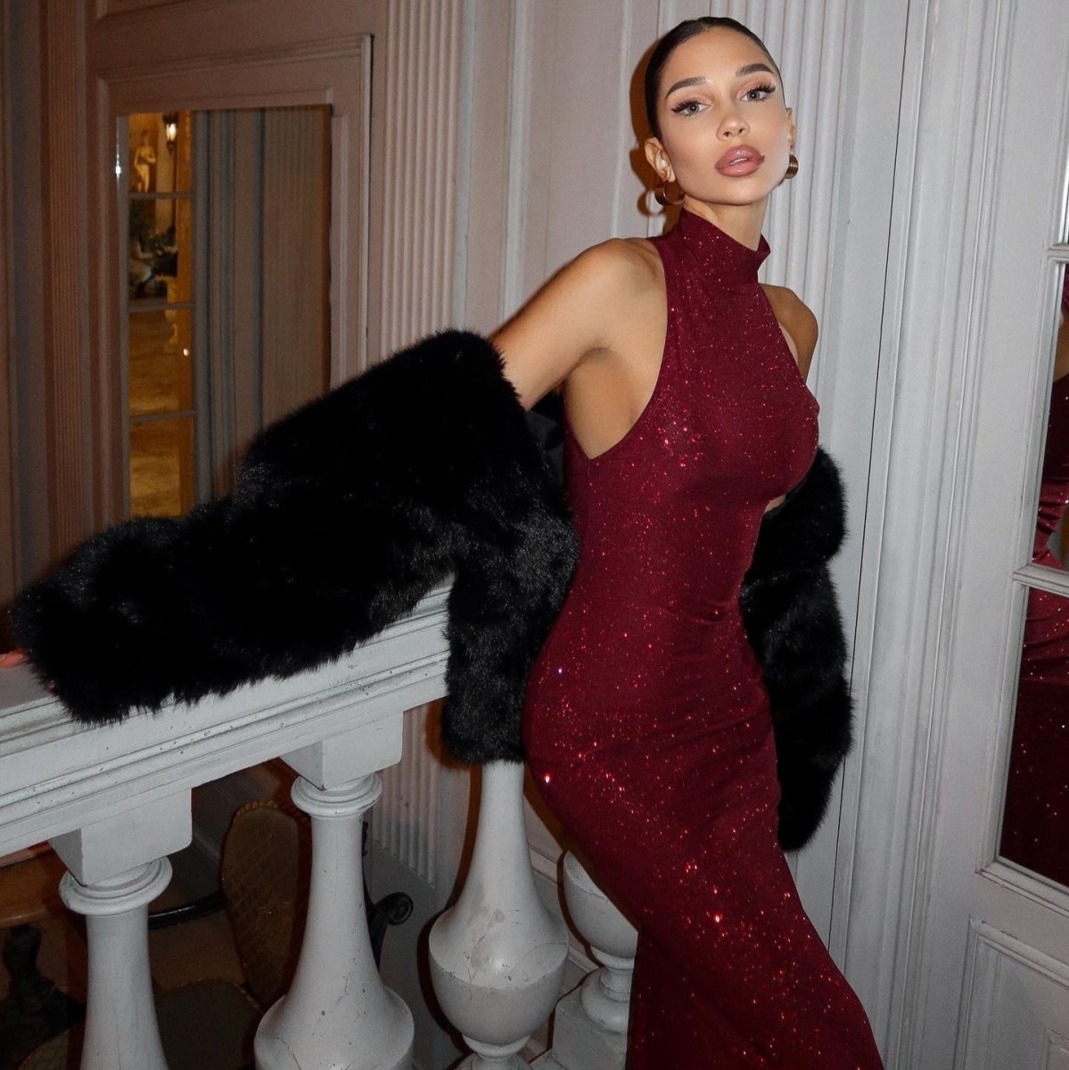 Maxikleid Festlich mit Pailletten