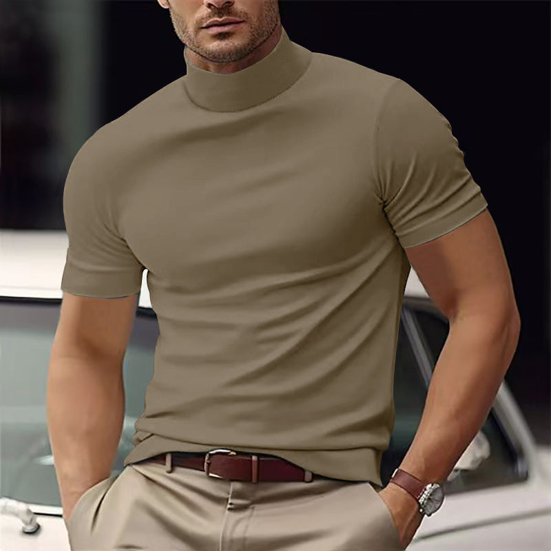 Maxim | Herren Kurzarm Rollkragen Shirt
