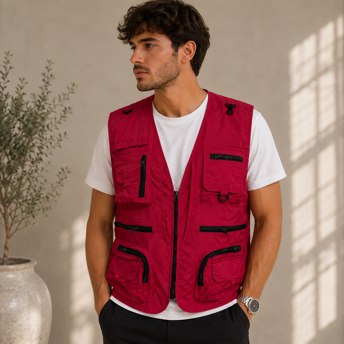 Milo | Herren Outdoor Weste mit mehreren Taschen