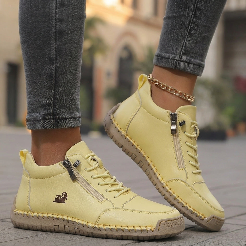 Mila  – Komfortable orthopädische Sneakers + Reißverschluss