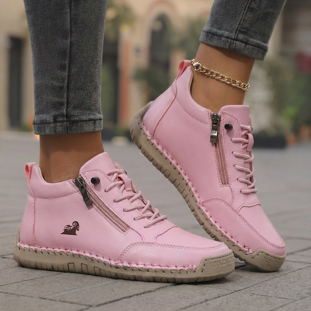 Mila  – Komfortable orthopädische Sneakers + Reißverschluss