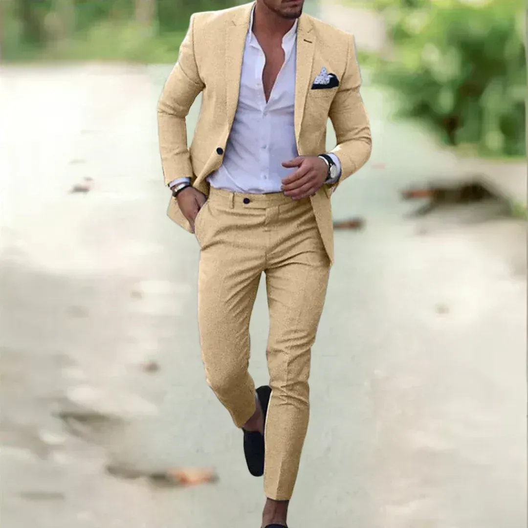 Noah | Herren Leichter Anzug Slim Fit Hochzeit