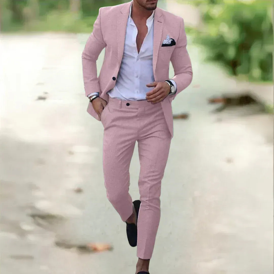 Noah | Herren Leichter Anzug Slim Fit Hochzeit