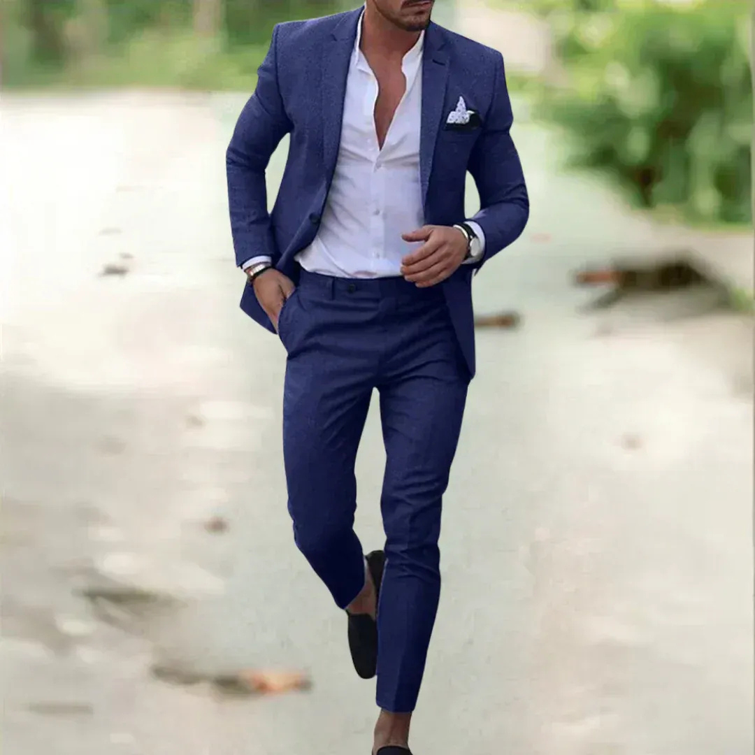 Noah | Herren Leichter Anzug Slim Fit Hochzeit