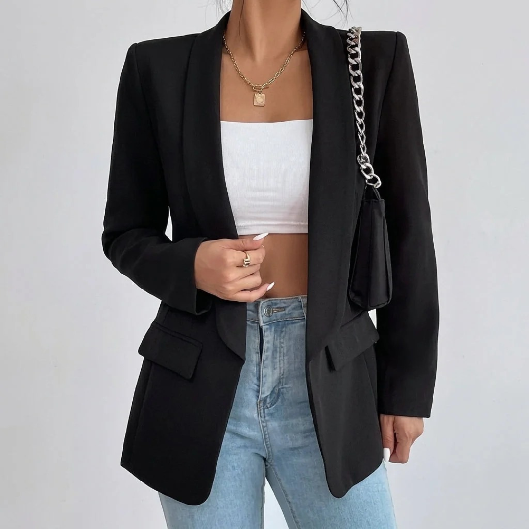 Noelle | Damen Blazer mit Offener Vorderseite und Stil