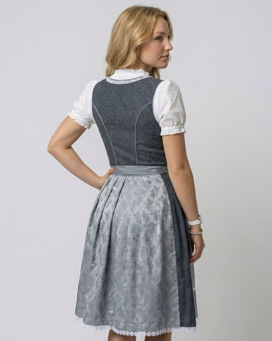 Charlotte | Oktoberfest Dirndl-Kleid Damen Traditionelles 3-teiliges Trachten-Set